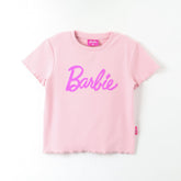 POLERA MC NIÑA REVERSIBLE BARBIE ROSADO