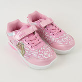 ZAPATILLA CON LUCES FULL PRINT BARBIE CON ROSADO