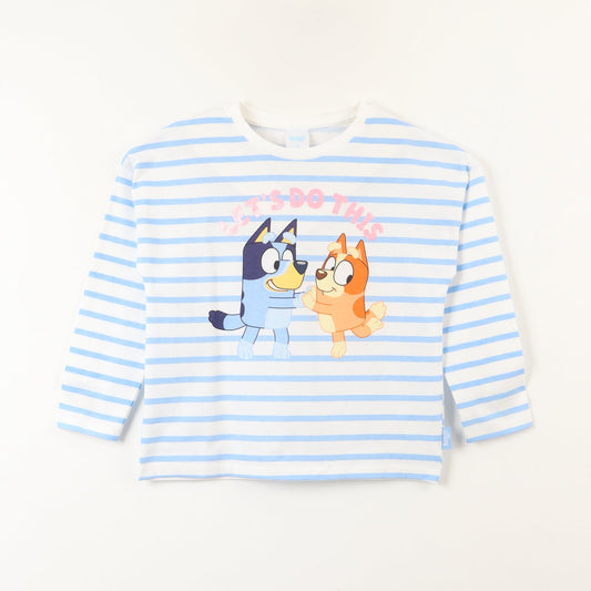 Polera ML Toddlera Rayas Bluey
