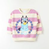 POLERON CERRADO TODDLERA RAYAS BLUEY