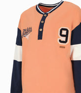 POLERA ML ATHLETICS 9 NARANJO ALGODON