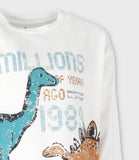 POLERA ML DINO 1989 CRUDO ALGODON