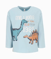 POLERA ML DINO MENTA ALGODON