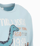 POLERA ML DINO MENTA ALGODON