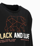 POLERA ML OSO NEGRO ALGODON