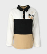 POLERA ML TRICOLOR CRUDO ALGODON