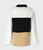 POLERA ML TRICOLOR CRUDO ALGODON