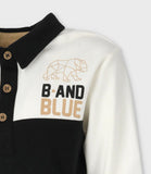 POLERA ML TRICOLOR CRUDO ALGODON