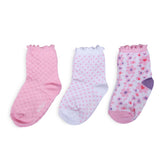 Pack de 3 Calcetines Bebé Niña Algodón Floral Surtido