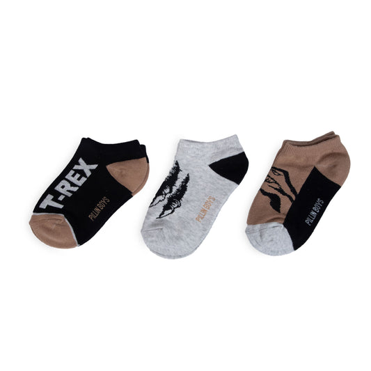 Pack de 3 Calcetines Niño Algodón Diseño Dinosaurios Surtido