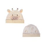 Pack de 2 Gorros Recién Nacido Unisex Estampado Amarillo