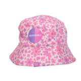 Gorro Bebé Niña Reversible Diseño Floral Fucsia