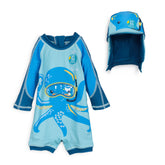 Traje de Baño Bebé Niño Protección UV Pulpo Calipso