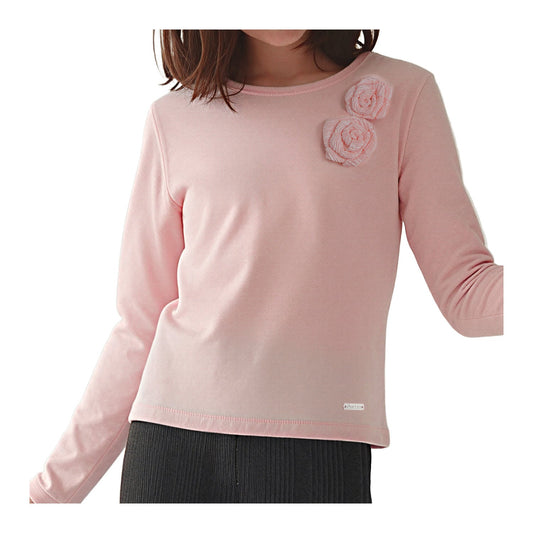 Polera ML Afranelada Rosa Niña
