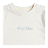 POLERA ML AFRANELADA GLITTER NINA