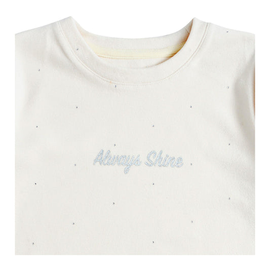 Polera ML Afranelada Glitter Niña