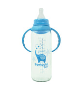 Mamadera de Vidrio 250ml CELESTE