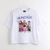 POLERA MC NIÑA HUNTRIX BLANCO KPOP DEMON HUNTERS