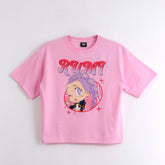 POLERA MC NIÑA GUERRERAS ROSADO KPOP DEMON HUNTERS