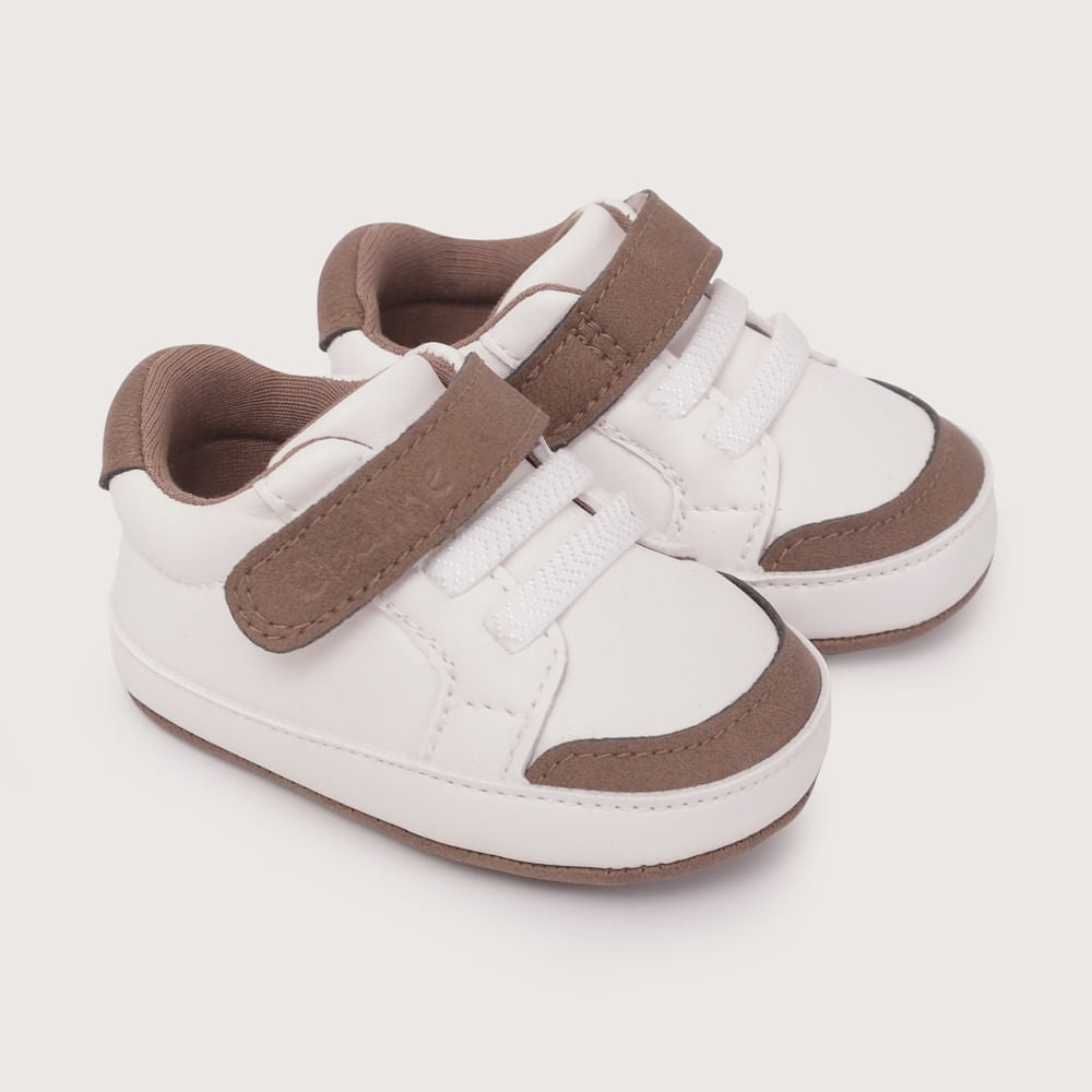 Zapatilla Bebé Velcro y Cordón Elasticado