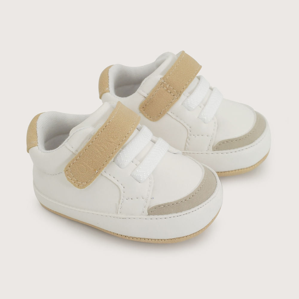 Zapatilla Bebé Velcro y Cordón Elasticado