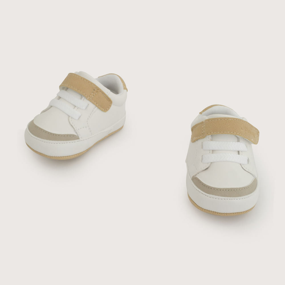 Zapatilla Bebé Velcro y Cordón Elasticado