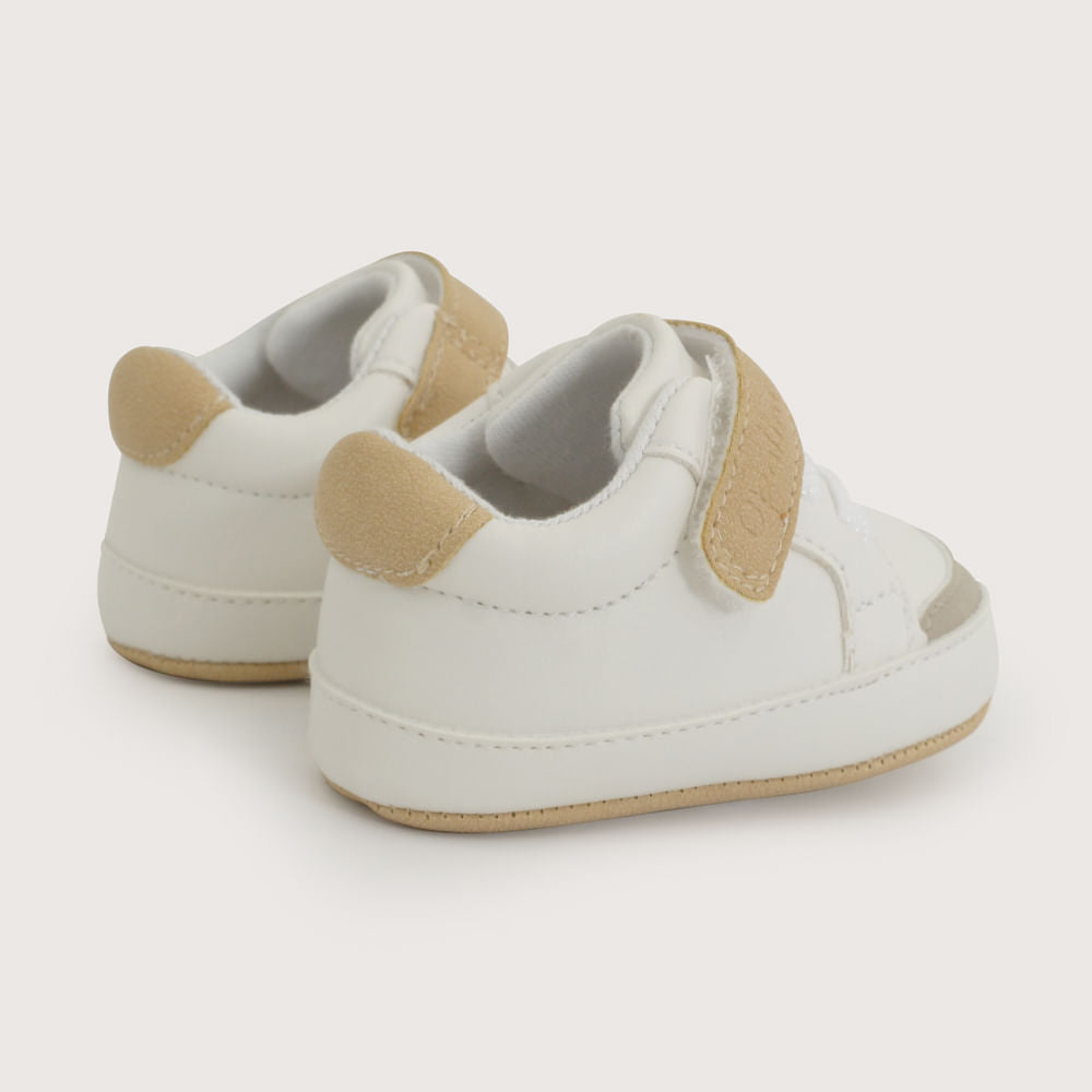 Zapatilla Bebé Velcro y Cordón Elasticado