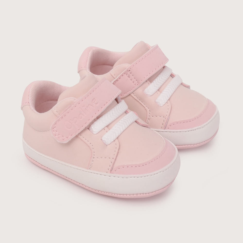 Zapatilla Bebé Velcro y Cordón Elasticado