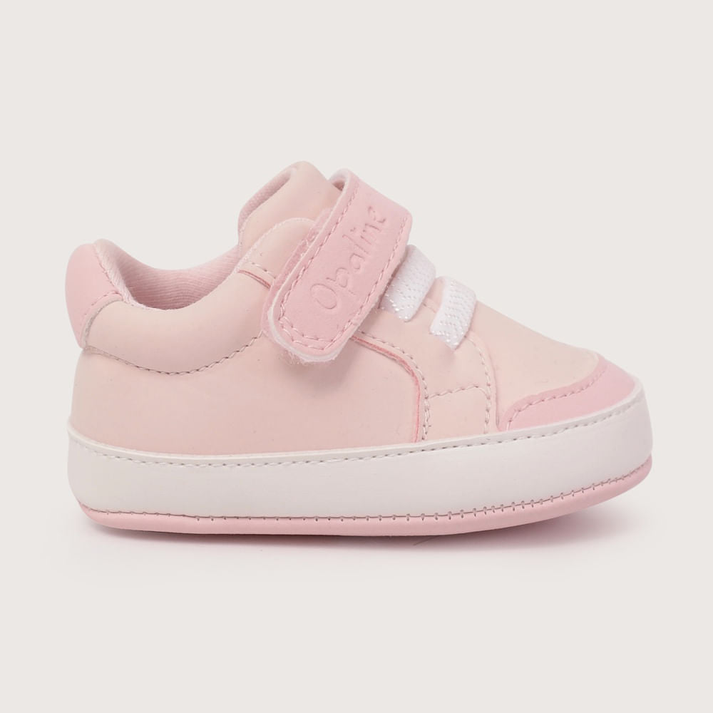Zapatilla Bebé Velcro y Cordón Elasticado