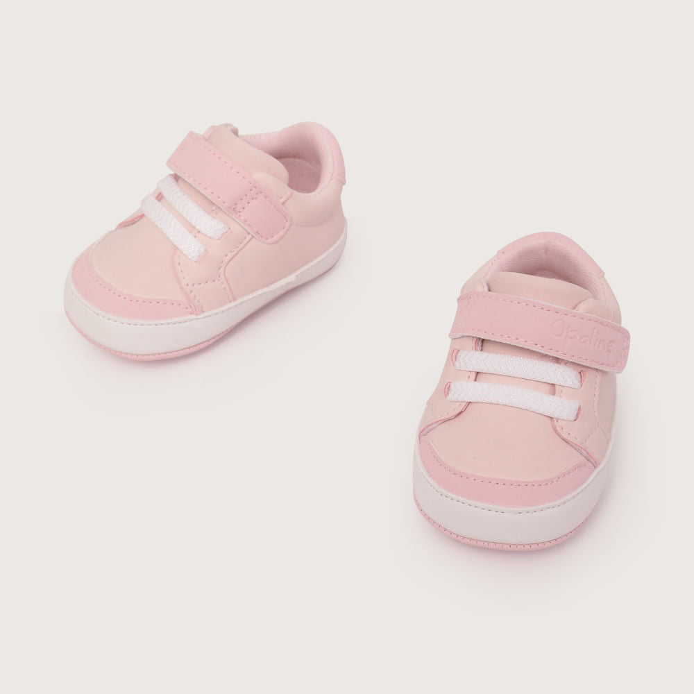 Zapatilla Bebé Velcro y Cordón Elasticado