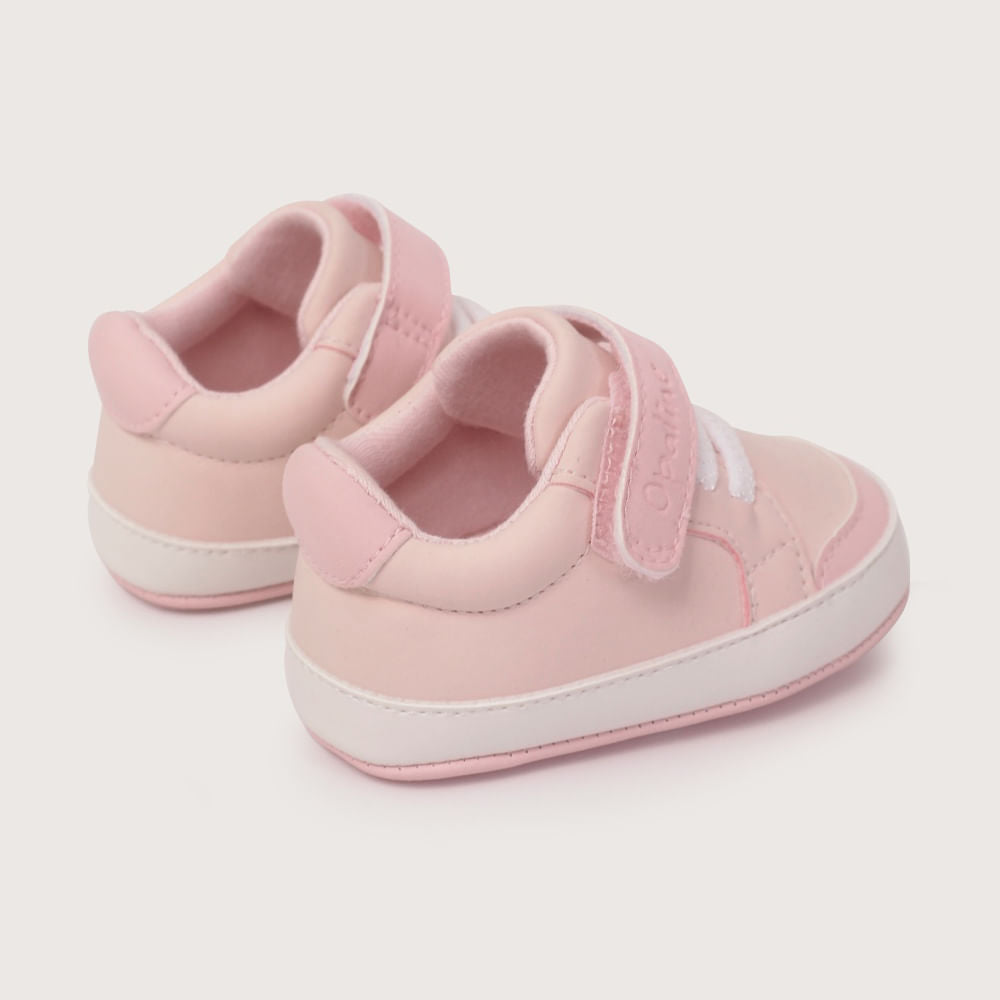 Zapatilla Bebé Velcro y Cordón Elasticado