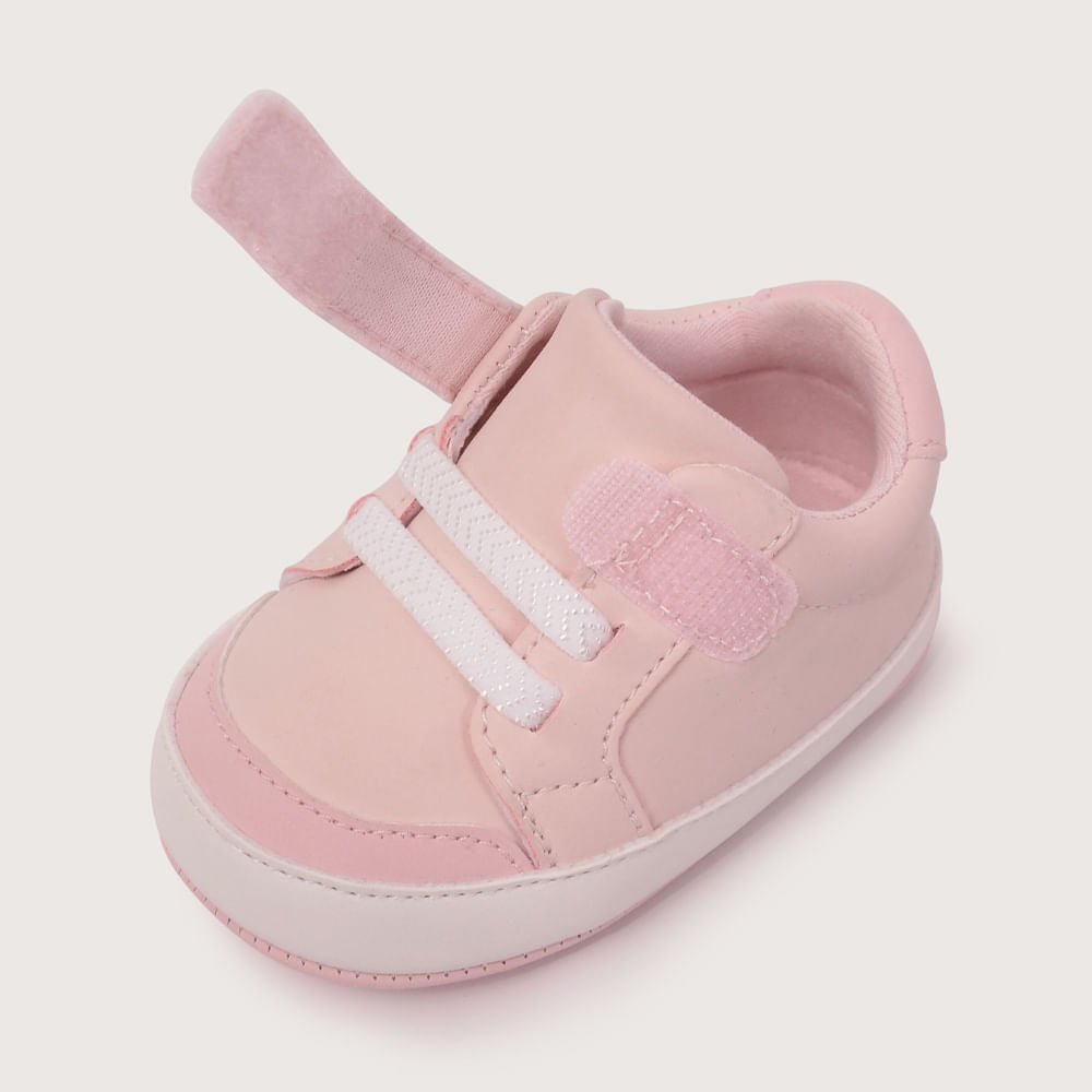 Zapatilla Bebé Velcro y Cordón Elasticado