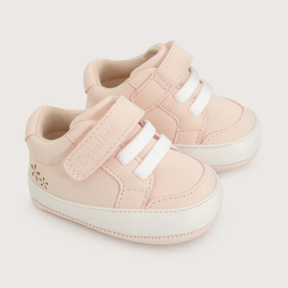 Zapatilla Bebé Velcro y Cordón Elasticado