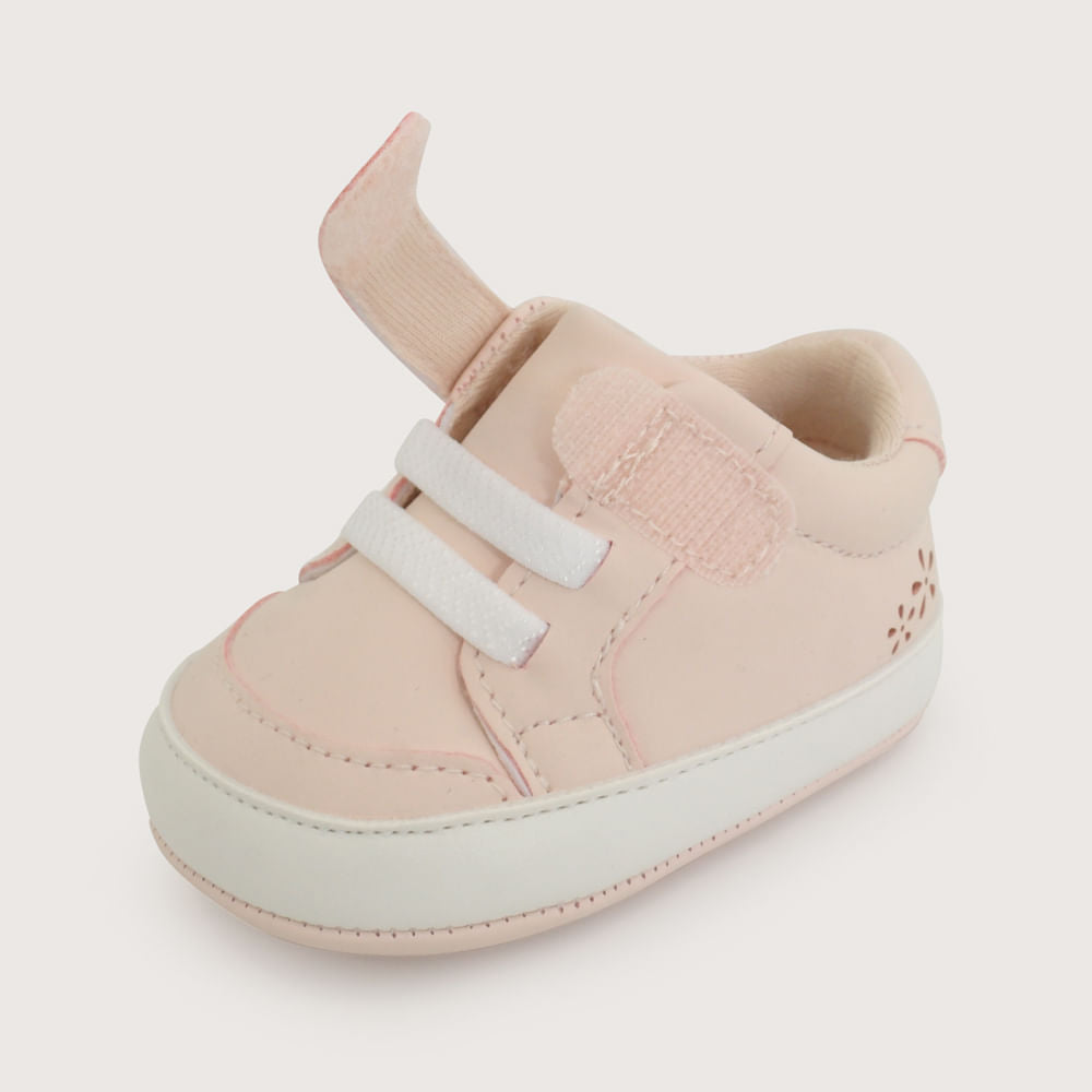 Zapatilla Bebé Velcro y Cordón Elasticado