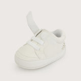 ZAPATILLA BEBE VELCRO Y CORDON ELASTICADO