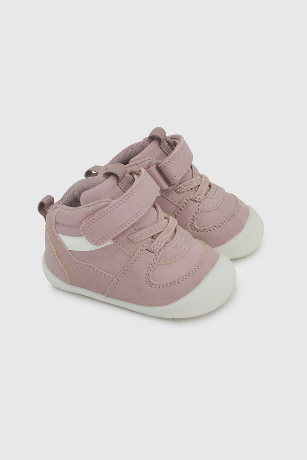 Zapatilla de Niña Velcro Elástico Caña Media