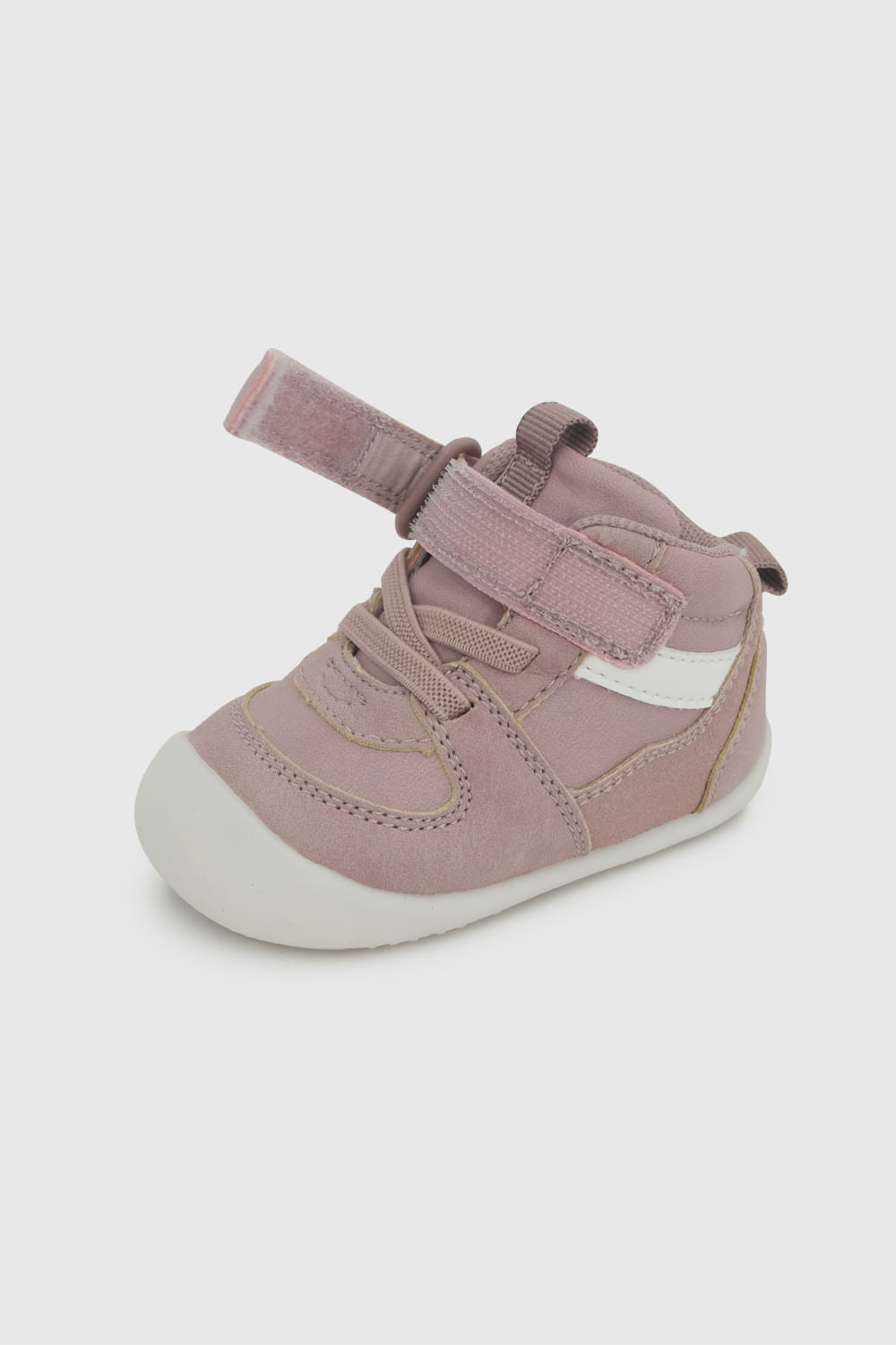 Zapatilla de Niña Velcro Elástico Caña Media