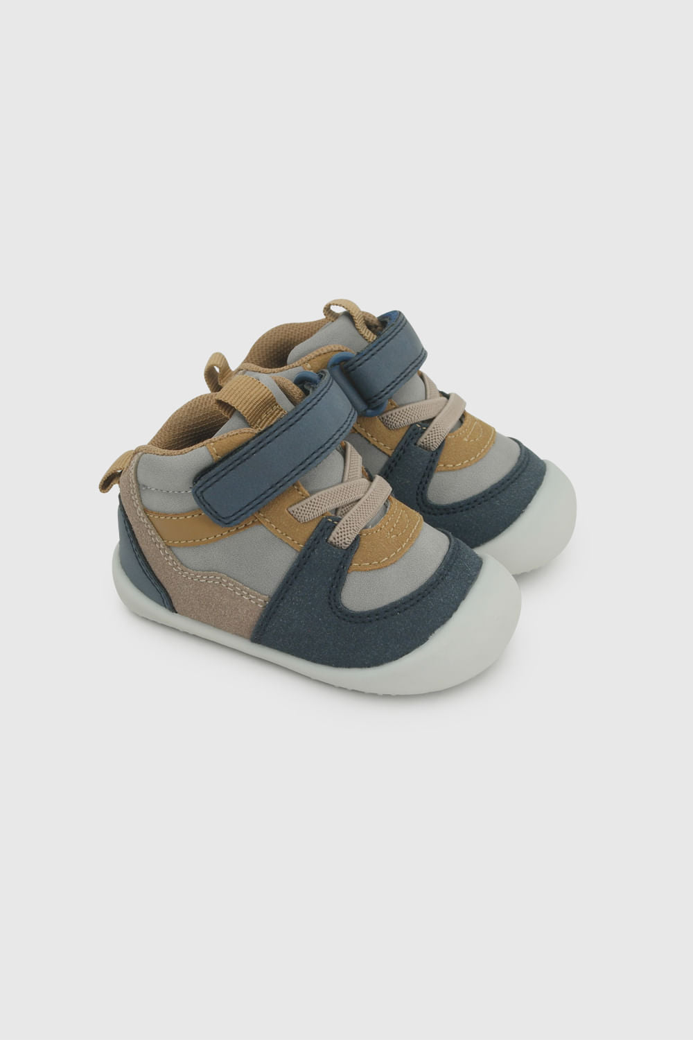 Zapatilla de Niño Velcro Elástico Caña Media