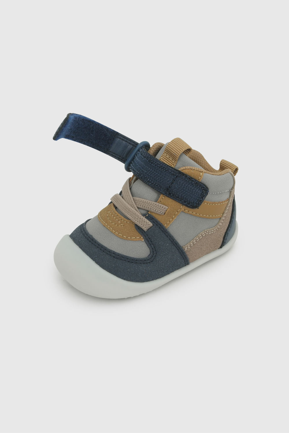 Zapatilla de Niño Velcro Elástico Caña Media