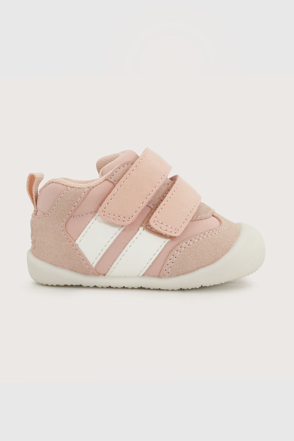 Zapatilla de Niña Dos Velcros Caña Baja Líneas