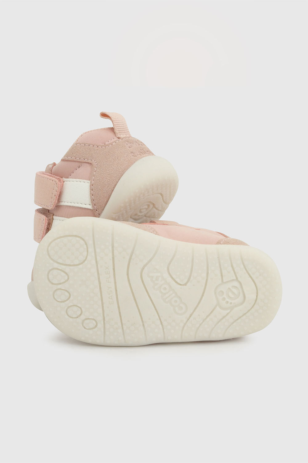 Zapatilla de Niña Dos Velcros Caña Baja Líneas
