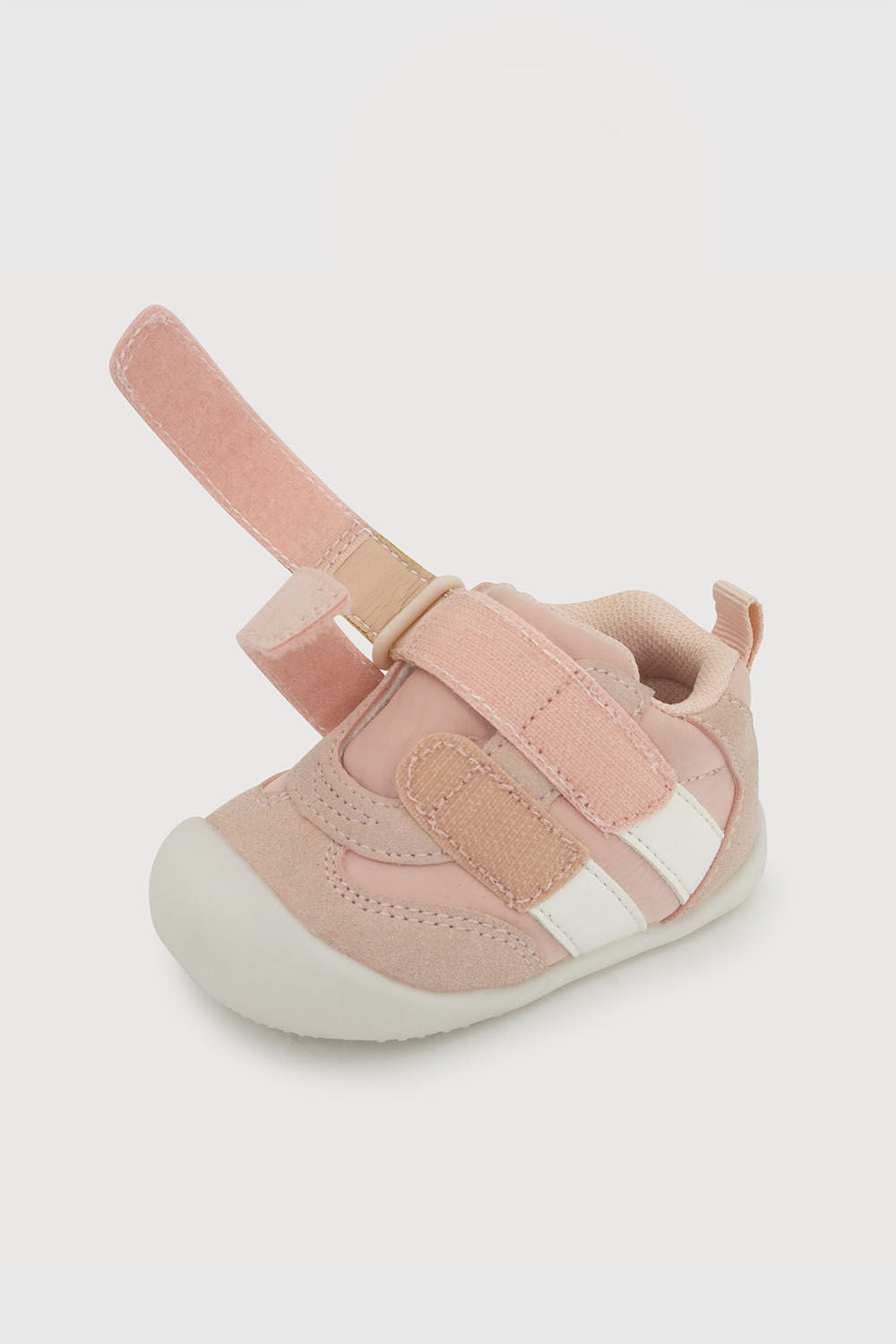 Zapatilla de Niña Dos Velcros Caña Baja Líneas