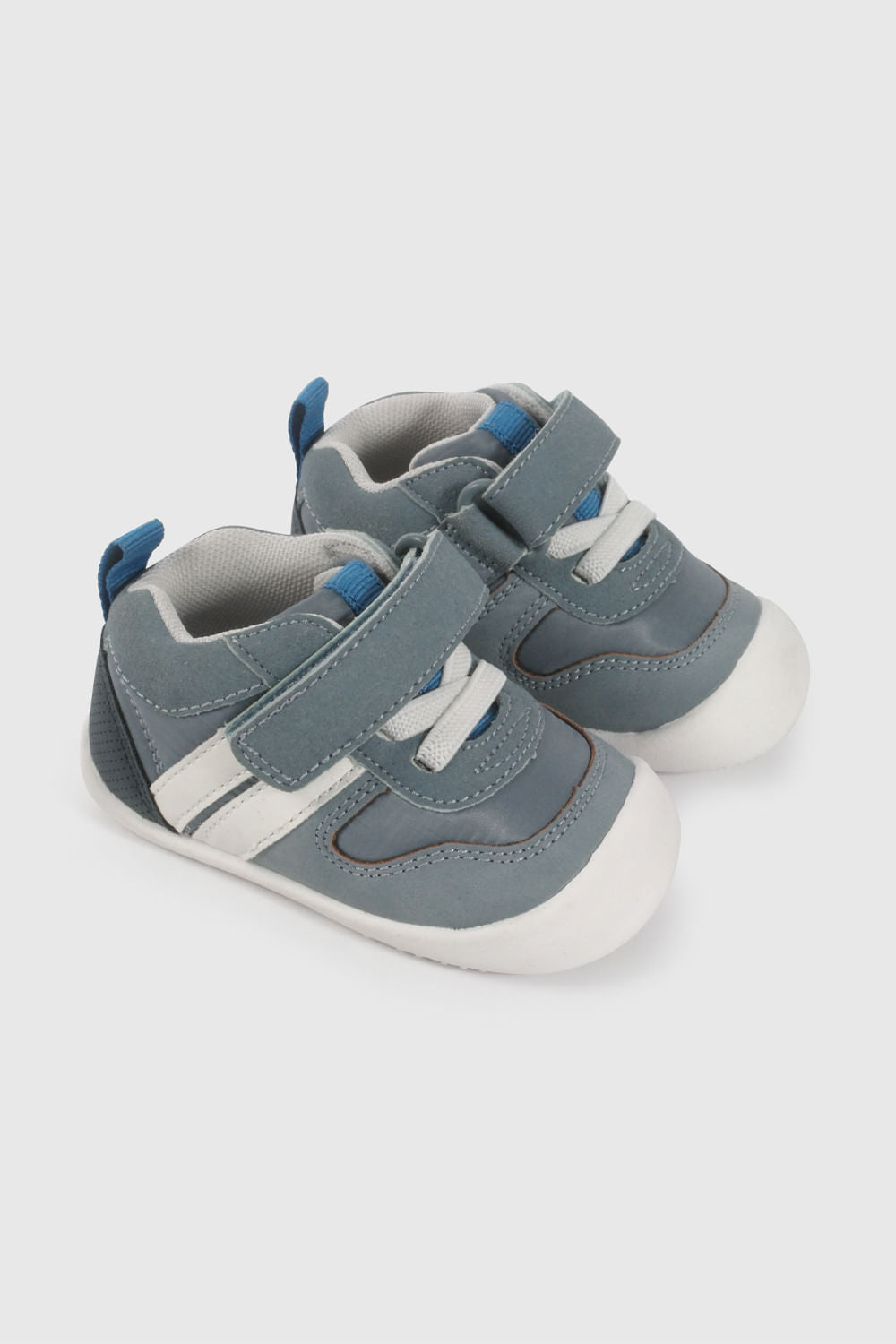 Zapatilla de Niño Velcro Elástico Líneas