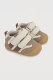 ZAPATILLA DE NINO DOS VELCROS CANA BAJA LINEAS
