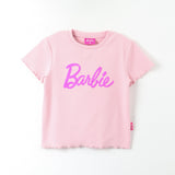 POLERA MC NIÑA REVERSIBLE BARBIE ROSADO