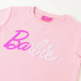 POLERA MC NIÑA REVERSIBLE BARBIE ROSADO