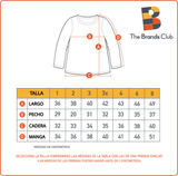 POLERA ML TODDLERA RAYAS BLUEY BLANCO