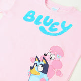 POLERA MC TODDLERA REVERSIBLE BLUEY ROSADO