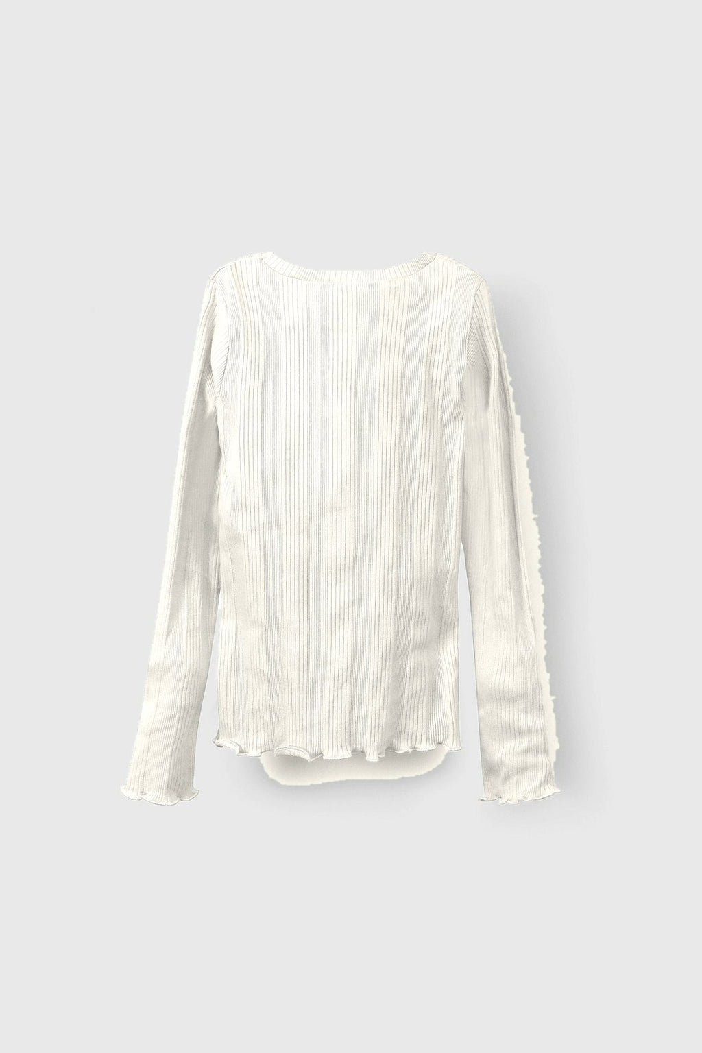 Polera K1 Girl Canalé Crudo espalda