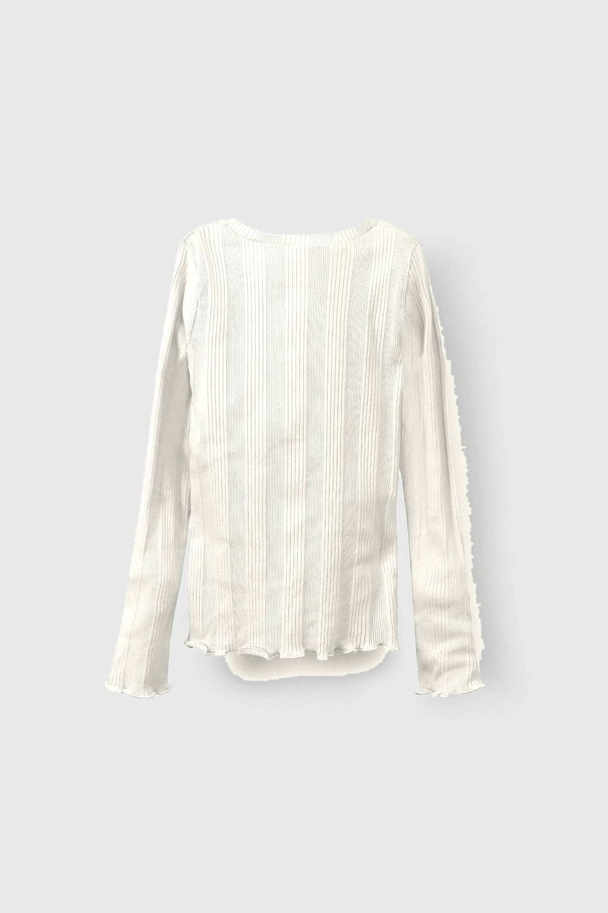 Polera K1 Girl Canalé Crudo espalda